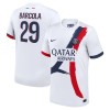 Maillot de Supporter Paris Saint-Germain Bradley Barcola 29 Extérieur 2024-25 Pour Homme